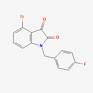 4-Bromo-1-(4-fluorobenzyl)indoline-2,3-dione