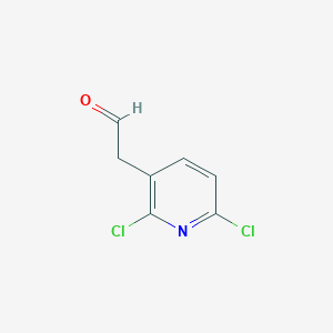 molecular formula C7H5Cl2NO B8608142 2-(2,6-Dichloropyridin-3-yl)acetaldehyde 