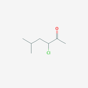 molecular formula C7H13ClO B8608160 3-Chloro-5-methylhexan-2-one 