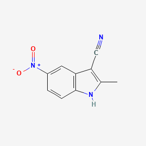 molecular formula C10H7N3O2 B8608171 2-methyl-5-nitro-1H-indole-3-carbonitrile 