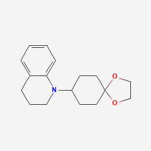 molecular formula C17H23NO2 B8608203 1-(1,4-Dioxaspiro[4.5]decan-8-yl)-1,2,3,4-tetrahydroquinoline 
