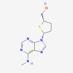 molecular formula C11H15N5OS B8608241 2',3'-Dideoxy-N^6-methyl-4'-thioadenosine CAS No. 137819-76-2