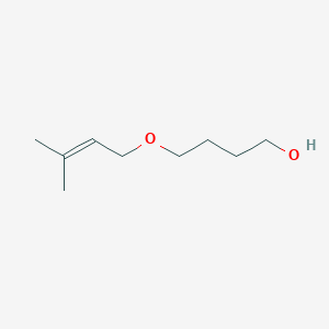 molecular formula C9H18O2 B8608310 4-[(3-Methylbut-2-en-1-yl)oxy]butan-1-ol CAS No. 118433-87-7