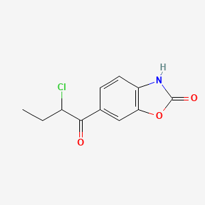 molecular formula C11H10ClNO3 B8608318 6-(2-chloro-butyryl)-3H-benzoxazol-2-one 