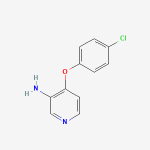 molecular formula C11H9ClN2O B8608340 4-(4-Chlorophenoxy)pyridin-3-amine CAS No. 849743-71-1