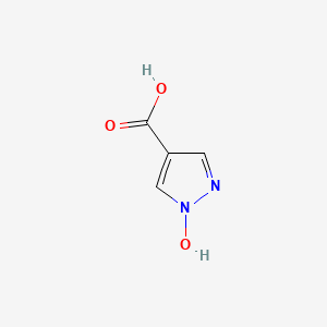 molecular formula C4H4N2O3 B8608347 1-hydroxy-1H-Pyrazole-4-carboxylicacid 