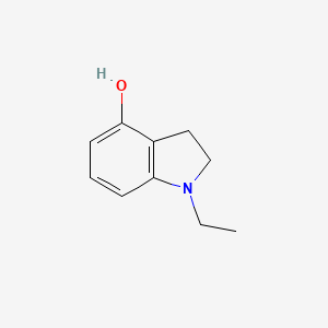 molecular formula C10H13NO B8608381 N-ethyl4-hydroxy-dihydroindole 