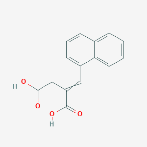 molecular formula C15H12O4 B8608383 2-[(Naphthalen-1-yl)methylidene]butanedioic acid CAS No. 103632-74-2