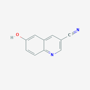 molecular formula C10H6N2O B8608433 3-Cyano-6-hydroxyquinoline CAS No. 13669-59-5