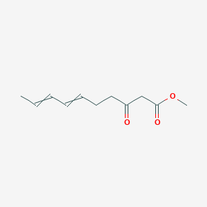 molecular formula C11H16O3 B8608451 Methyl 3-oxo-6,8-decadienoate CAS No. 63072-77-5