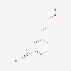 molecular formula C11H12O B8608454 3-(3-Ethynylphenyl)propan-1-ol 