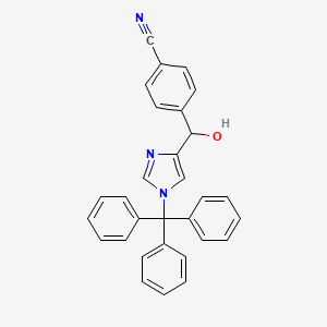 4-(hydroxy(1-trityl-1H-imidazol-4-yl)methyl)benzonitrile