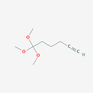 molecular formula C9H16O3 B8608485 6,6,6-Trimethoxyhex-1-yne CAS No. 82709-37-3