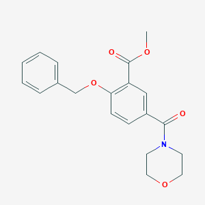 Methyl 5-(4-morpholinylcarbonyl)-2-[(phenylmethyl)oxy]benzoate