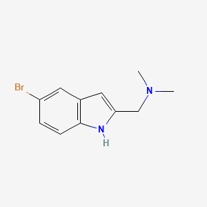 (5-bromo-1H-indole-2-ylmethyl)-dimethyl amine