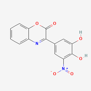 3-(3,4-Dihydroxy-5-nitrophenyl)-2H-1,4-benzoxazin-2-one