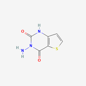 molecular formula C6H5N3O2S B8608511 3-Aminothieno[3,2-D]pyrimidine-2,4(1H,3H)-dione 