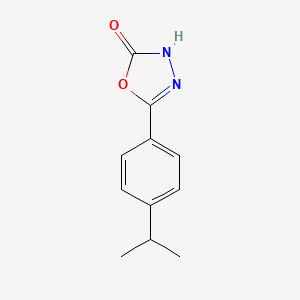 molecular formula C11H12N2O2 B8608542 5-(4-isopropylphenyl)-1,3,4-oxadiazol-2(3H)-one 