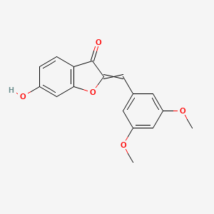 molecular formula C17H14O5 B8608546 2-[(3,5-dimethoxyphenyl)methylene]-6-hydroxy-3(2H)-benzofuranone 