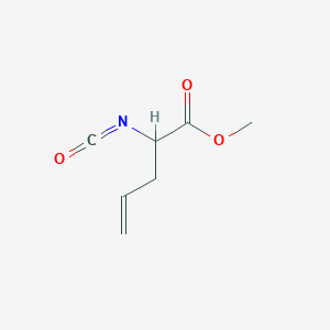 molecular formula C7H9NO3 B8608570 Methyl 2-isocyanato-4-pentenoate 