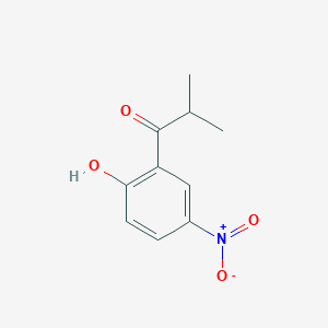 molecular formula C10H11NO4 B8608595 1-(2-Hydroxy-5-nitrophenyl)-2-methylpropan-1-one CAS No. 88521-75-9