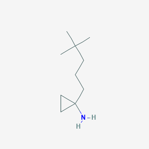 molecular formula C10H21N B8608598 1-(4,4-Dimethyl-pentyl)-cyclopropylamine 