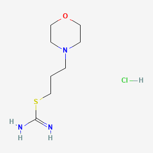 molecular formula C8H18ClN3OS B8608613 3-Morpholinopropyl carbamimidothioate hydrochloride 