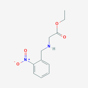 molecular formula C11H14N2O4 B8608679 Ethyl (2-nitrobenzyl)aminoacetate 