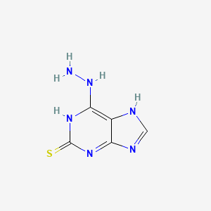 molecular formula C5H6N6S B8608684 6-hydrazino-9H-purine-2(3H)-thione 