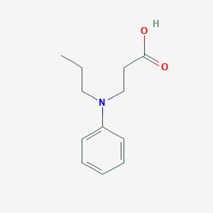 molecular formula C12H17NO2 B8608691 3-(N-phenyl-N-propylamino)propionic acid 