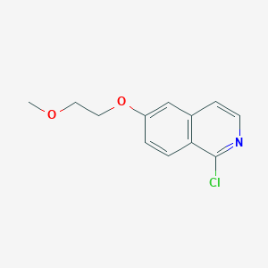 molecular formula C12H12ClNO2 B8608702 1-Chloro-6-(2-methoxyethoxy)isoquinoline 