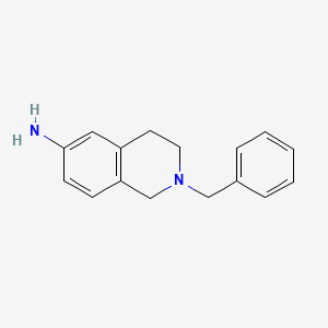 molecular formula C16H18N2 B8608733 2-Benzyl-1,2,3,4-tetrahydroisoquinolin-6-amine 