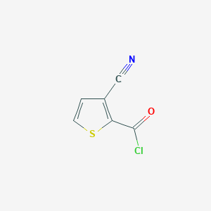 molecular formula C6H2ClNOS B8608746 3-Cyanothiophene-2-carbonyl chloride CAS No. 335256-23-0