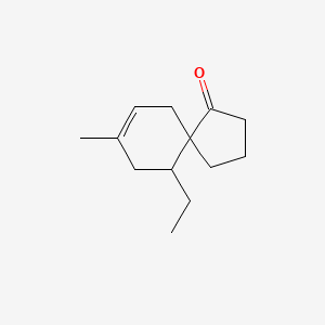 molecular formula C13H20O B8608751 10-Ethyl-8-methyl-spiro[4.5]dec-7-en-1-one 