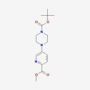 molecular formula C16H23N3O4 B8608806 Tert-butyl 4-(6-(methoxycarbonyl)pyridin-3-yl)piperazine-1-carboxylate 