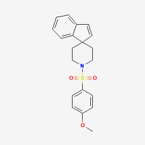 molecular formula C20H21NO3S B8608809 1'-(4-Methoxyphenyl)sulfonylspiro[indene-1,4'-piperidine] CAS No. 137419-02-4