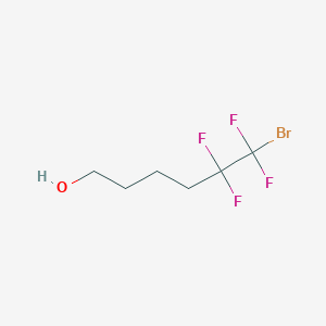 molecular formula C6H9BrF4O B8608832 5,5,6,6-Tetrafluoro-6-bromohexanol 