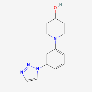 1-[3-(1H-1,2,3-triazol-1-yl)phenyl]piperidin-4-ol