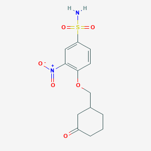 3-Nitro-4-[(3-oxocyclohexyl)methoxy]benzenesulfonamide