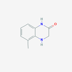 molecular formula C9H10N2O B8608911 1,2,3,4-Tetrahydro-5-methylquinoxalin-2-one 