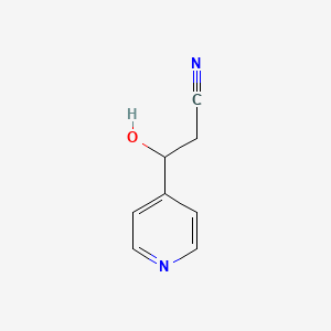 3-Hydroxy-3-(pyridin-4-yl)propanenitrile