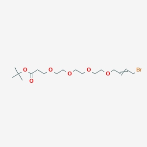 molecular formula C17H31BrO6 B8608985 T-Butyl trans-17-bromo-4 7 10 13-tetraox 