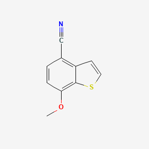 molecular formula C10H7NOS B8609015 4-Cyano-7-methoxy benzo[b]thiophene 