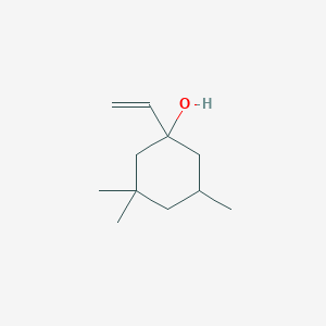 molecular formula C11H20O B8609027 1-Vinyl-1-hydroxy-3,3,5-trimethyl-cyclohexane 