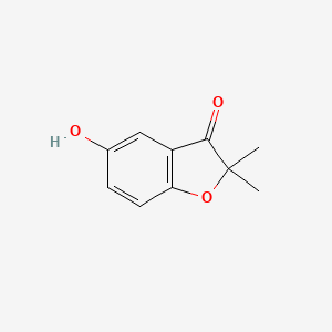 molecular formula C10H10O3 B8609068 5-Hydroxy-2,2-dimethyl-benzofuran-3-one 