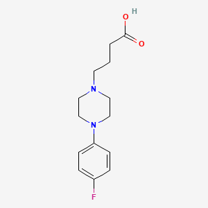 molecular formula C14H19FN2O2 B8609100 4-[4-(4-Fluorophenyl)-1-piperazinyl]butyric acid 