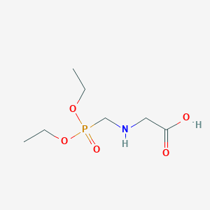 molecular formula C7H16NO5P B8609106 N-[(Diethoxyphosphoryl)methyl]glycine CAS No. 65886-97-7
