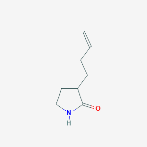 molecular formula C8H13NO B8609131 3-(But-3-en-1-yl)pyrrolidin-2-one 