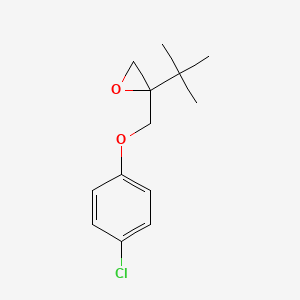B8609152 2-tert-Butyl-2-[(4-chlorophenoxy)methyl]oxirane CAS No. 80443-61-4