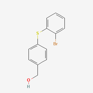 molecular formula C13H11BrOS B8609181 {4-[(2-Bromophenyl)thio]phenyl}methanol 